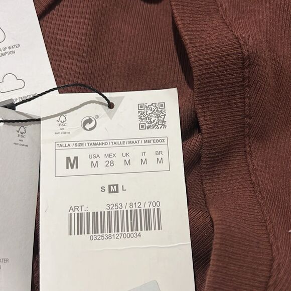 ZARA | Brown | LONG BUTTONED JACKET - Picture 10 of 10